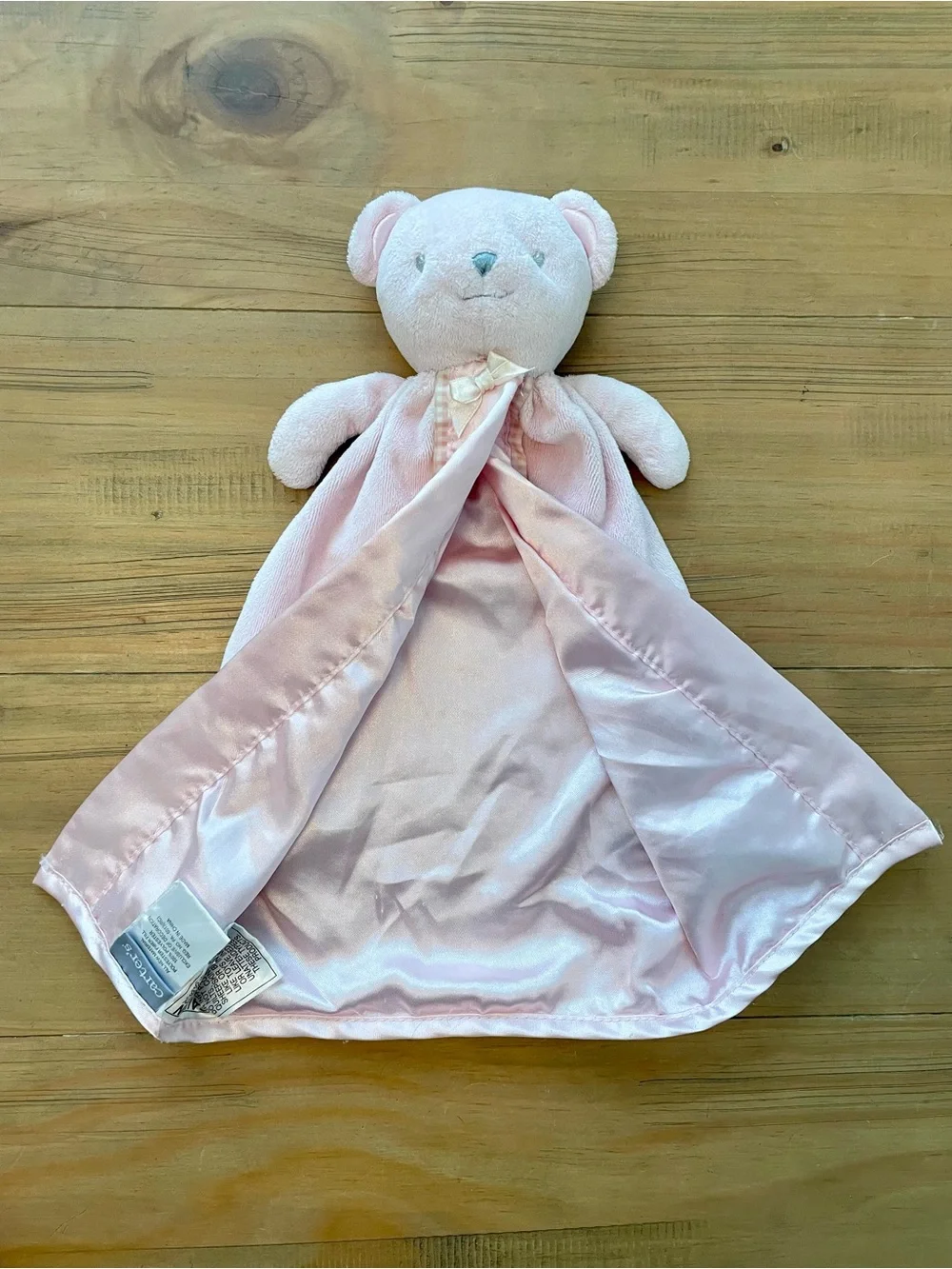 Carter's Lovey Thank Heaven for Little Girls Pink Security Blanket Bear
